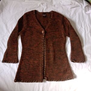 Elegant Brown Women's Cardigan